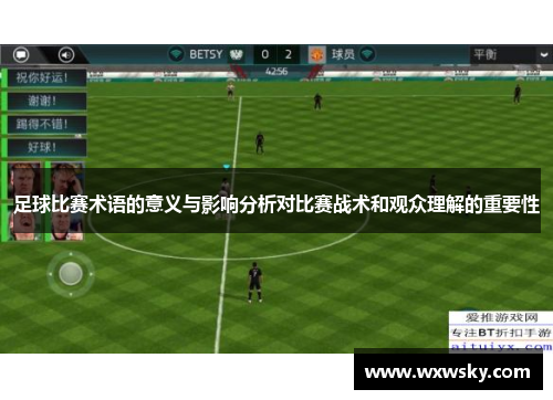 足球比赛术语的意义与影响分析对比赛战术和观众理解的重要性